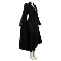 Cruella Emma Stone Cruella Manteau Noir Cosplay Costume