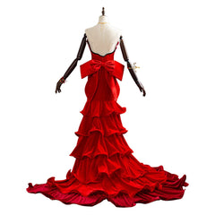 Final Fantasy VII Remake FF7 Aerith Aeris Gainsborough Robe Rouge Cosplay Costume