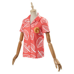 Animal Crossing Isabelle Chemise à manches courtes Cosplay Costume
