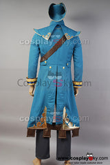 DOTA 2 Amiral Kunkka Uniforme Cosplay Costume