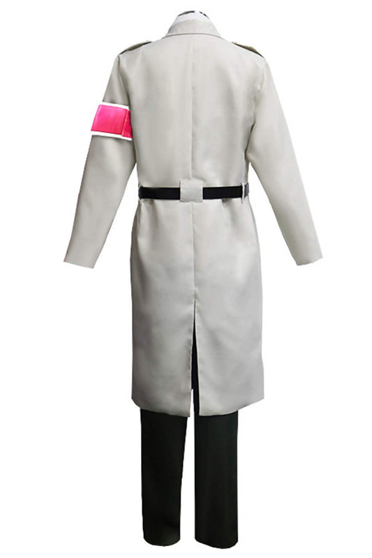 Attack on Titan Shingeki no Kyojin S4 Marley Army Blanc Uniform Cosplay Costume