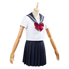 Court Uniforme de Marin Été Jupe Tenue JK Lycée Uniforme Classe Uniforme Etudiant Cosplay Costume
