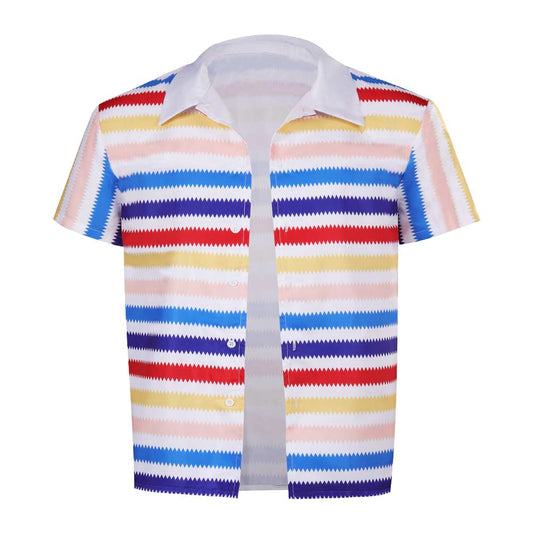 Enfant Film Rainbow Arc-en-ciel 1964 Ken Chemise Cosplay Costume