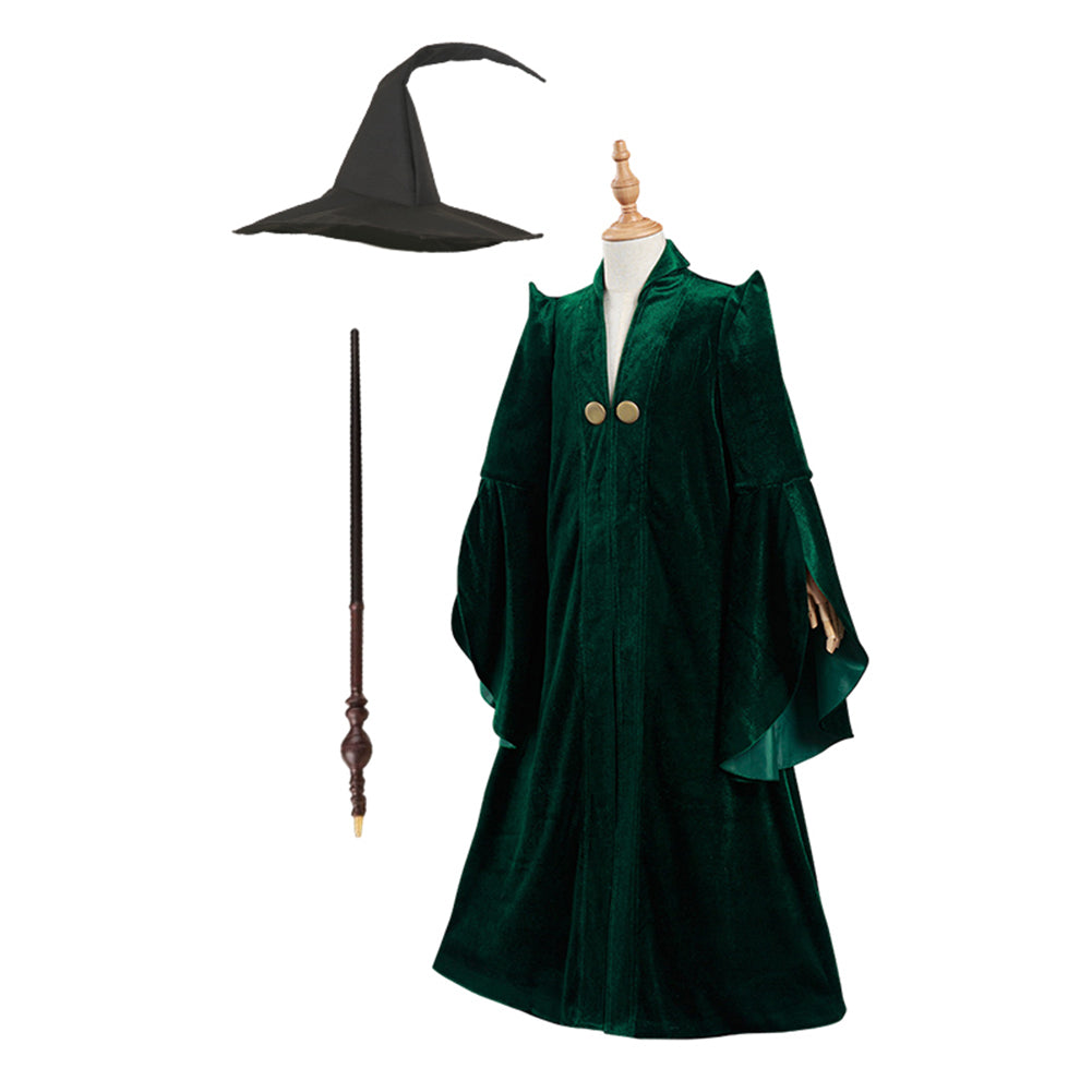 Enfant Harry Potter Minerva McGonagall Cosplay Costume