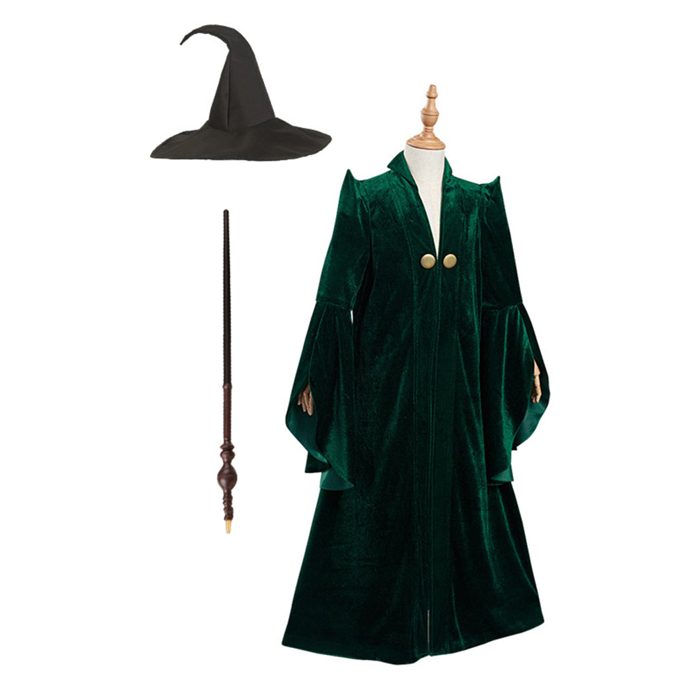 Enfant Harry Potter Minerva McGonagall Cosplay Costume
