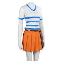 Enfant TV One Piece Nami Tenue Orange Cosplay Costume