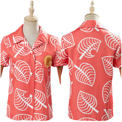 Animal Crossing Isabelle Chemise à manches courtes Cosplay Costume