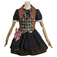 Femme Alice au Pays des Merveilles Tarrant Hightopp Cosplay Costume