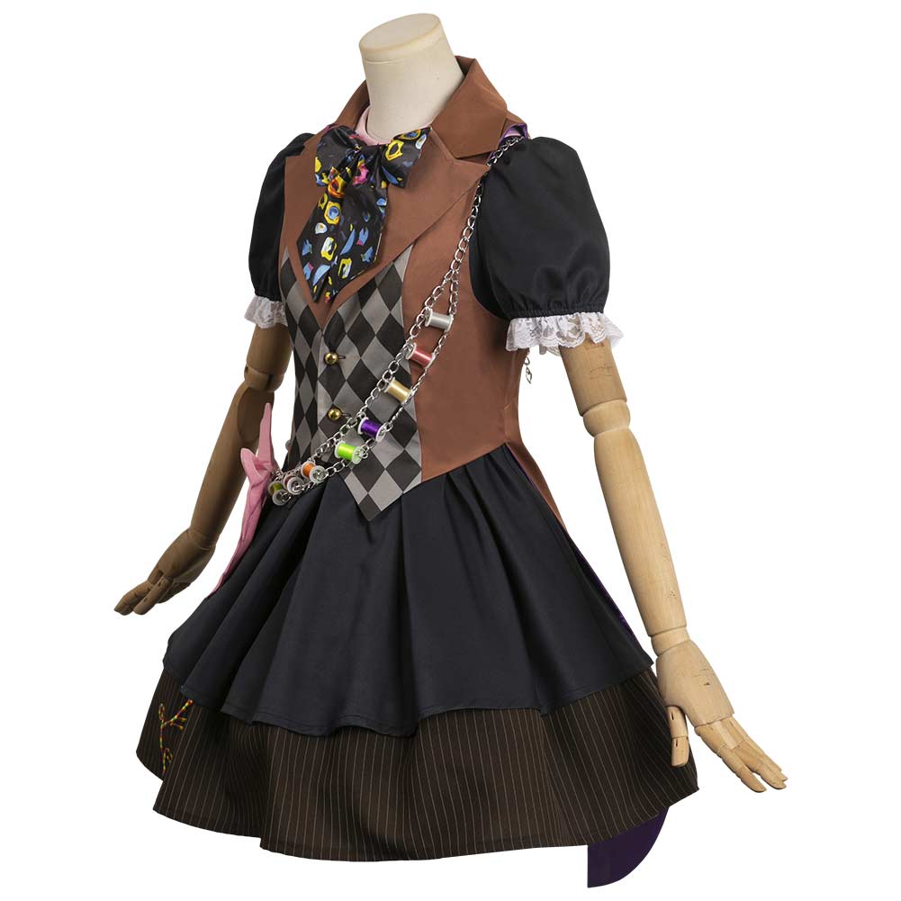 Femme Alice au Pays des Merveilles Tarrant Hightopp Cosplay Costume