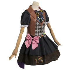 Femme Alice au Pays des Merveilles Tarrant Hightopp Cosplay Costume