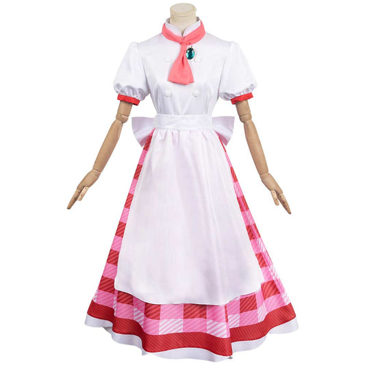Film Adulte Super Mario Bros Chef Princess Peach Cosplsy Costume