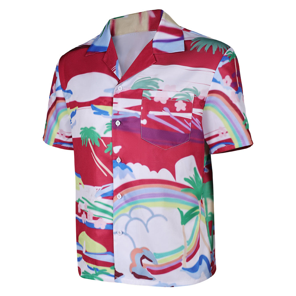 Film Argylle 2024 John Cena Chemise Imprimée Cosplay Costume