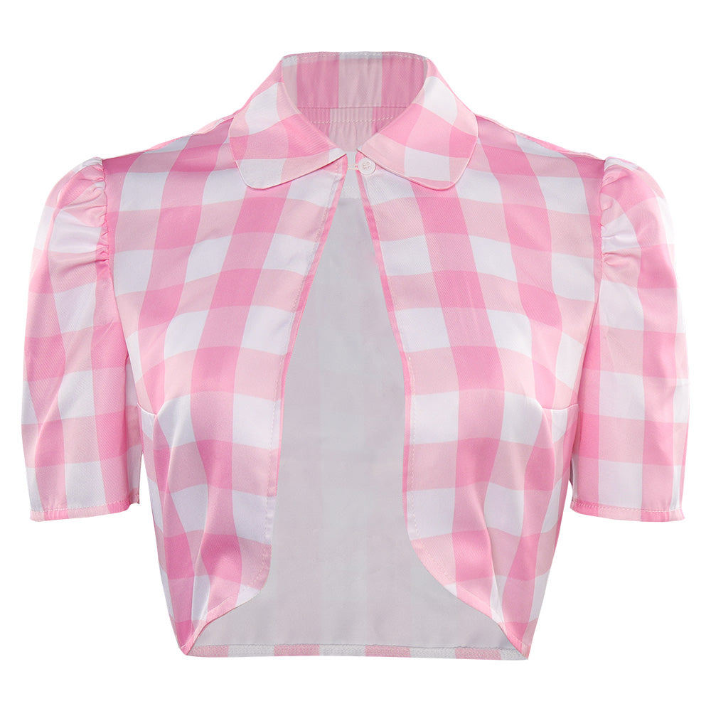Film Barbie Gilet à Manches Courtes Femme Cosplay Costume
