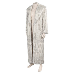 Film Barbie Ken Blanc Longueur Manteau de Laine Cosplay Costume