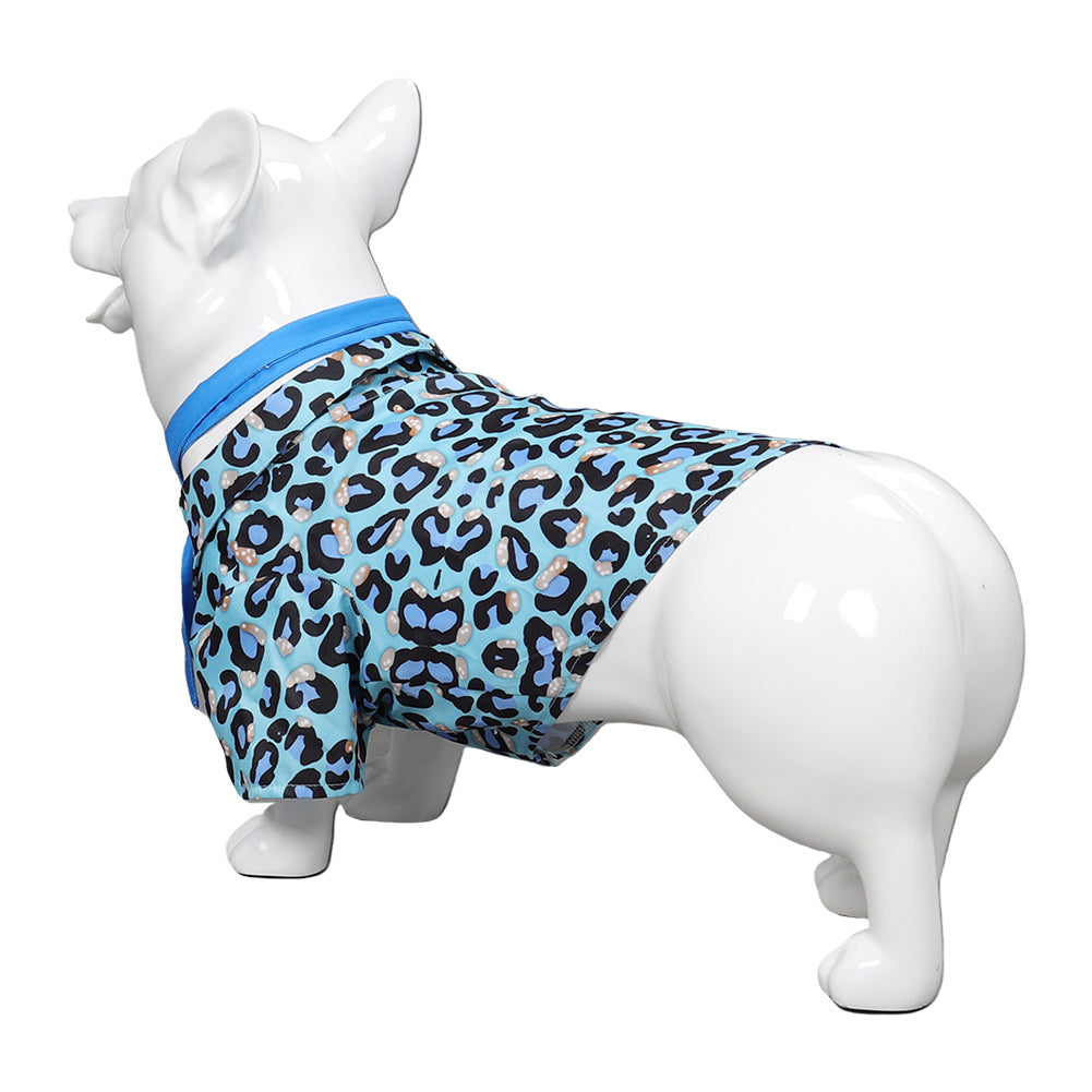 Film Barbie Ken Chemise Imprimée Bleu Costume Pour Animal