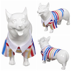 Film Barbie Ken Chemise Imprimée Rayures Costume Pour Animal