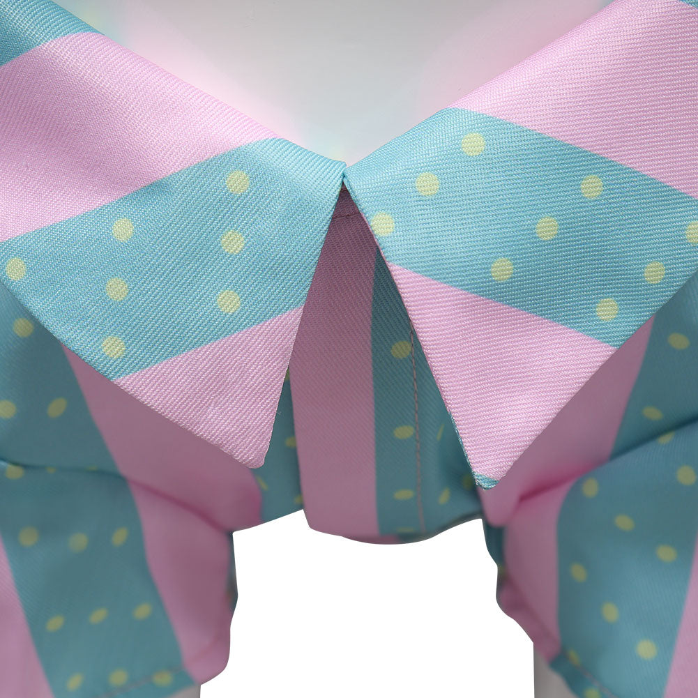 Film Barbie Ken Chemise Imprimée Rayures Roses et Vertes Costume Pour Animal