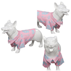 Film Barbie Ken Chemise Imprimée Rose Costume Pour Animal