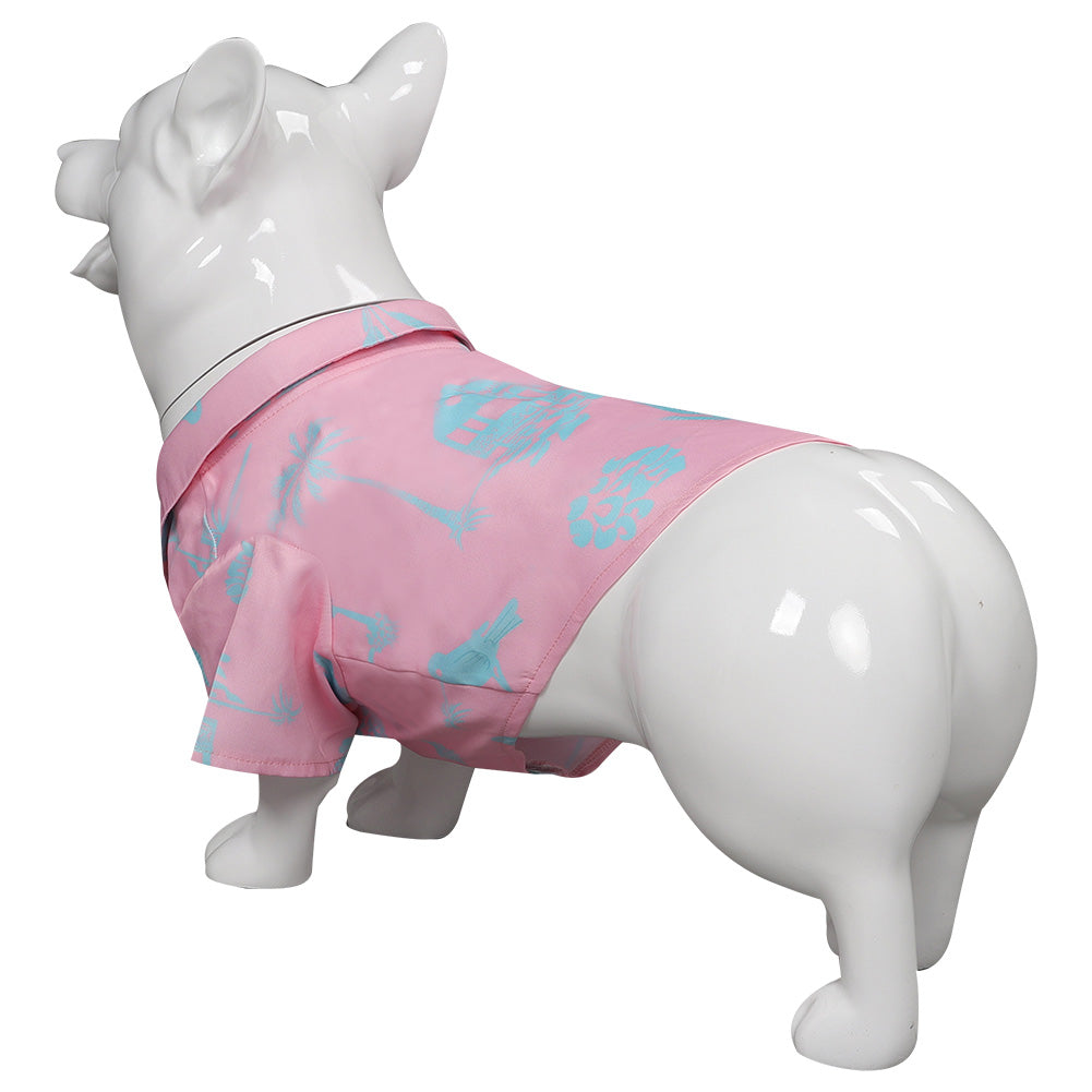 Film Barbie Ken Chemise Imprimée Rose Costume Pour Animal
