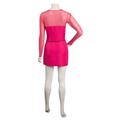 Film Barbie Robe en Maille Rose Femme Cosplay Costume