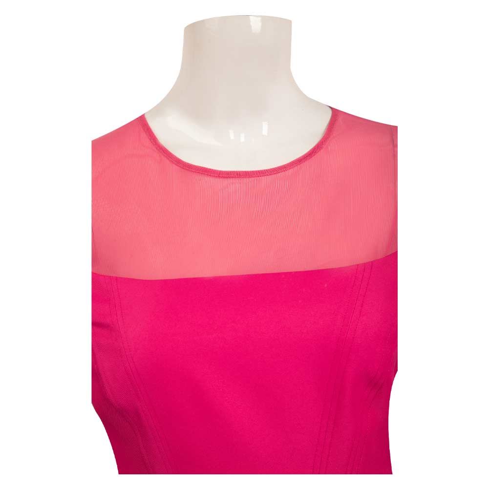 Film Barbie Robe en Maille Rose Femme Cosplay Costume