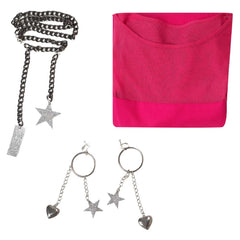 Film Barbie Robe en Maille Rose Femme Cosplay Costume