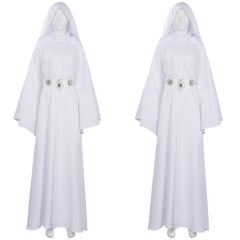 Film Leia Princesse Robe + Perruque Tenue Cosplay Costume