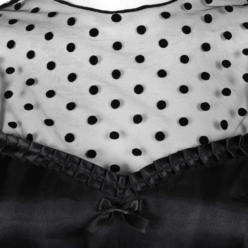 Film Lisa Frankenstein(2024) Misty Robe Noire Cosplay Costume