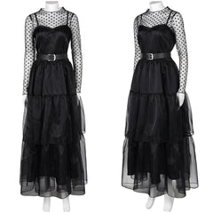 Film Lisa Frankenstein(2024) Misty Robe Noire Cosplay Costume