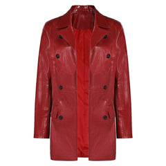 Film Madame Web(2024) Veste en Cuir Rouge Cosplay Costume