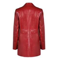 Film Madame Web(2024) Veste en Cuir Rouge Cosplay Costume