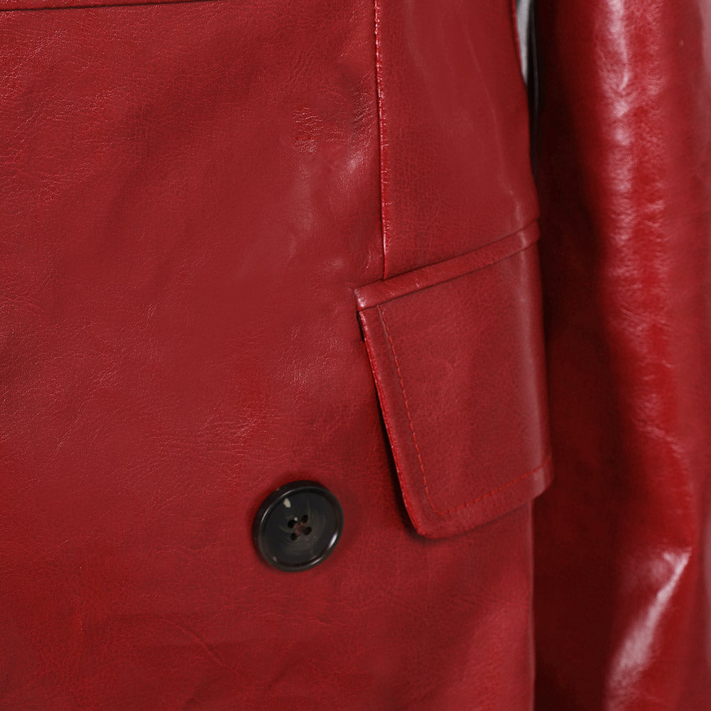 Film Madame Web(2024) Veste en Cuir Rouge Cosplay Costume