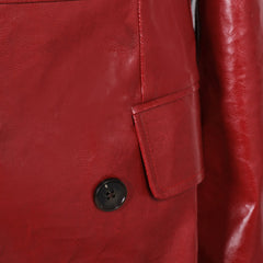 Film Madame Web(2024) Veste en Cuir Rouge Cosplay Costume