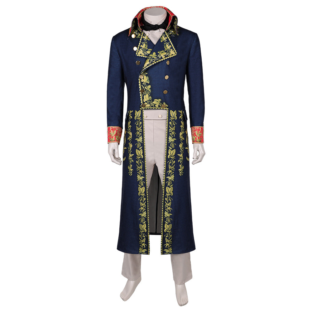 Film Napoléon(2023) Napoléon Ensemble Bleu Cosplay Costume