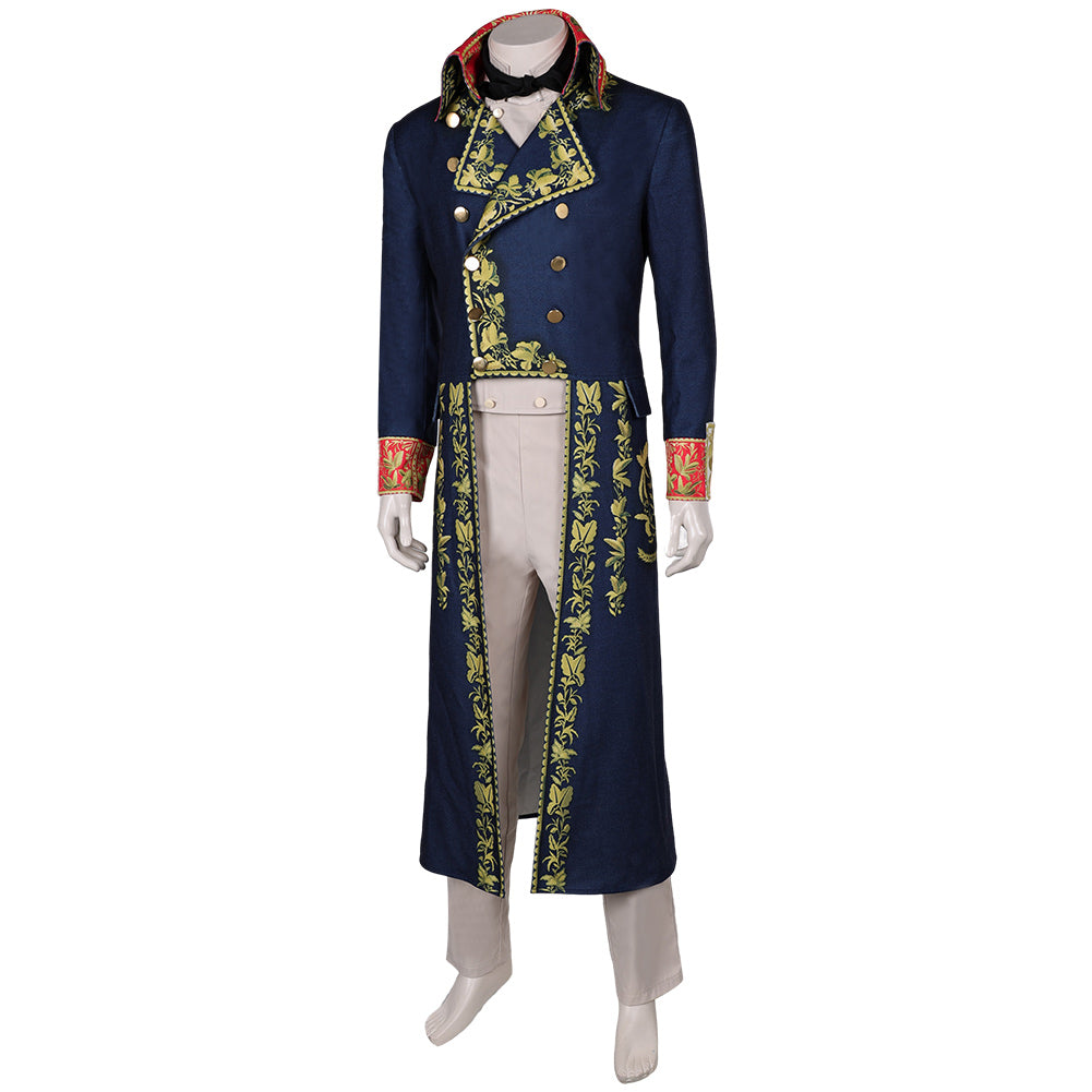 Film Napoléon(2023) Napoléon Ensemble Bleu Cosplay Costume