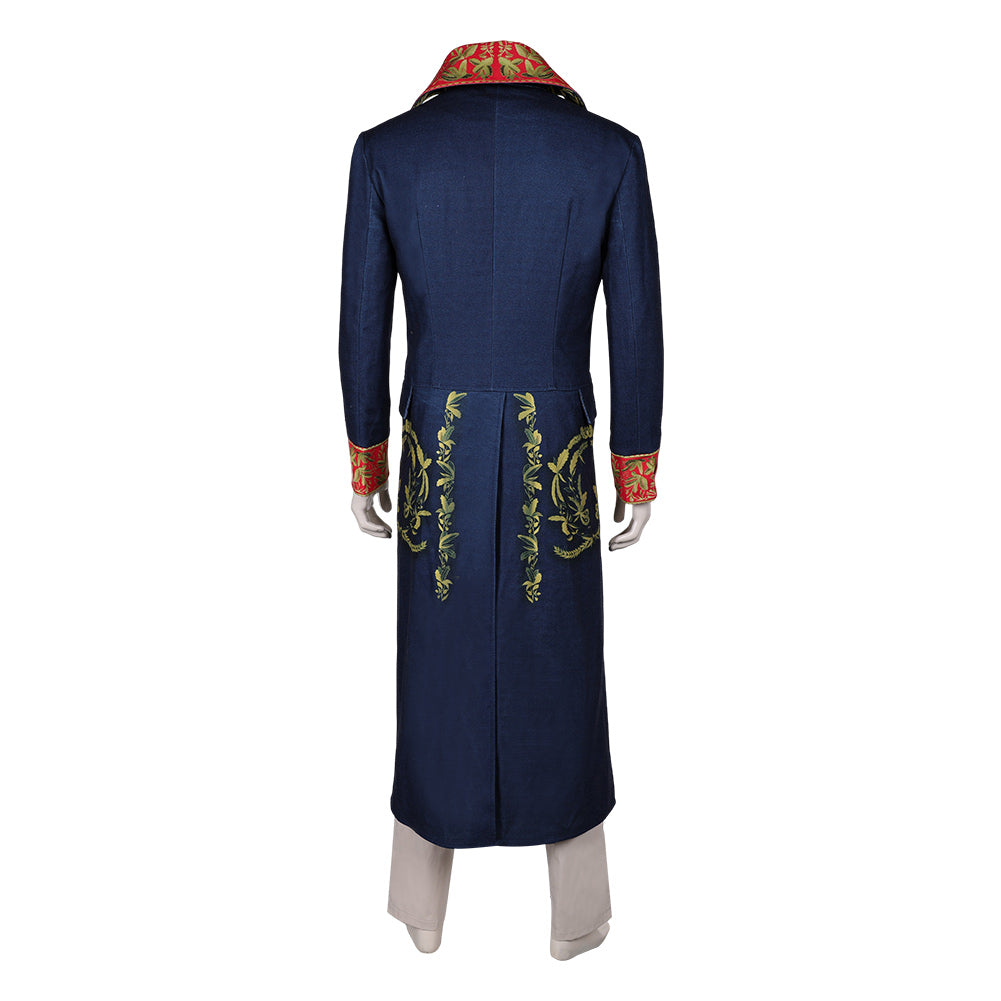 Film Napoléon(2023) Napoléon Ensemble Bleu Cosplay Costume