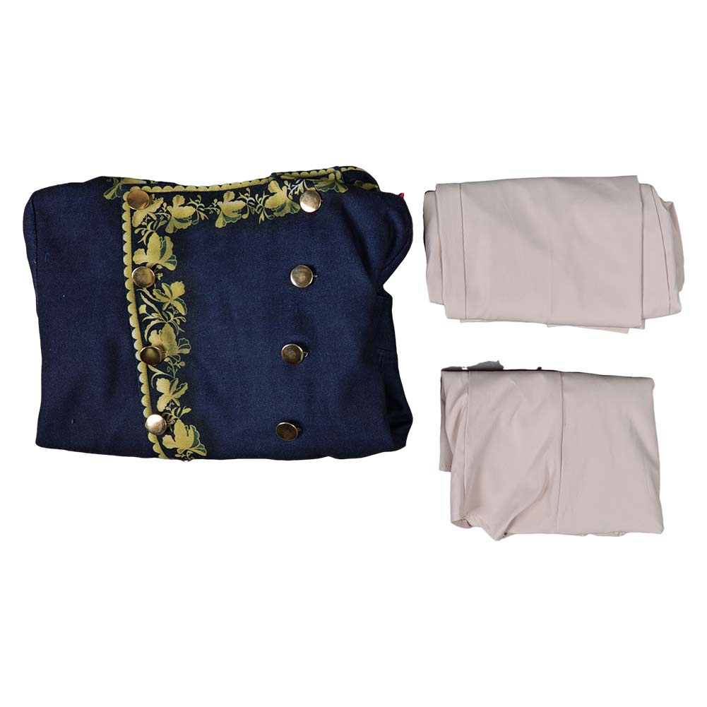 Film Napoléon(2023) Napoléon Ensemble Bleu Cosplay Costume