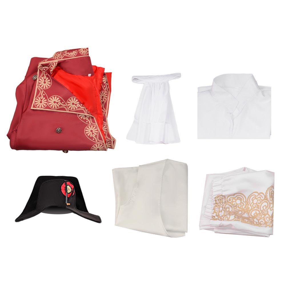 Film Napoléon(2023) Napoléon Tenue Rouge Cosplay Costume