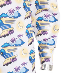 Film Retour Vers Le Futur Doc Brown Chemise imprimée Cosplay Costume