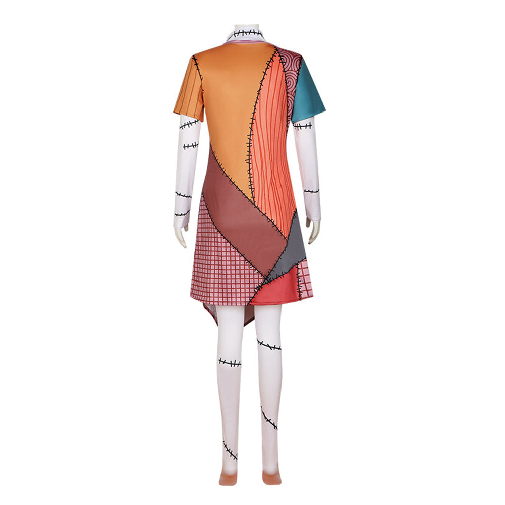 Film Sally L'Étrange Noël De Monsieur Jack Tenue Cosplay Costume Halloween