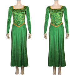 Film Shrek Princesse Fiona Robe+Perruque Cosplay Costume