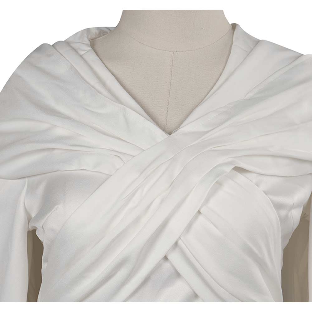 Film Star Wars Les Derniers Jedi Leia Princesse Tenue Cosplay Costume Halloween