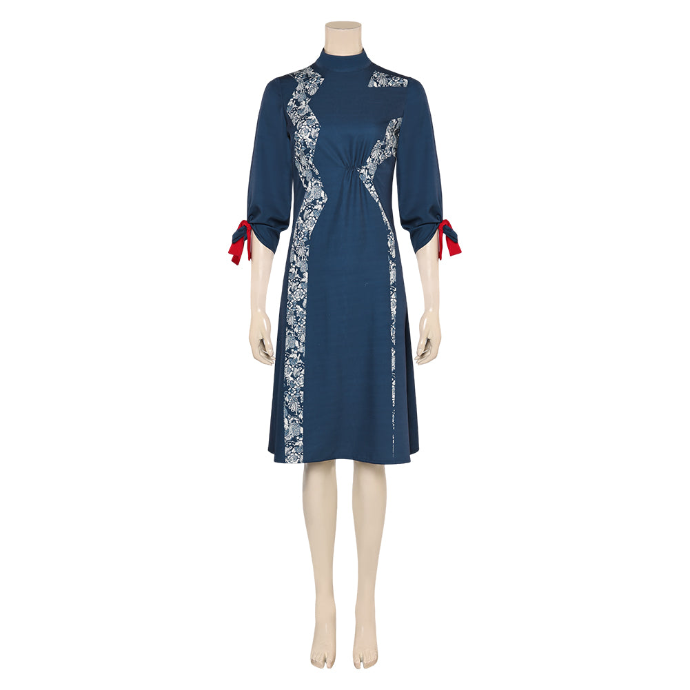 Film The Hunger Games(2023) Tigris Snow Robe Bleue Cosplay Costume