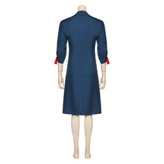 Film The Hunger Games(2023) Tigris Snow Robe Bleue Cosplay Costume