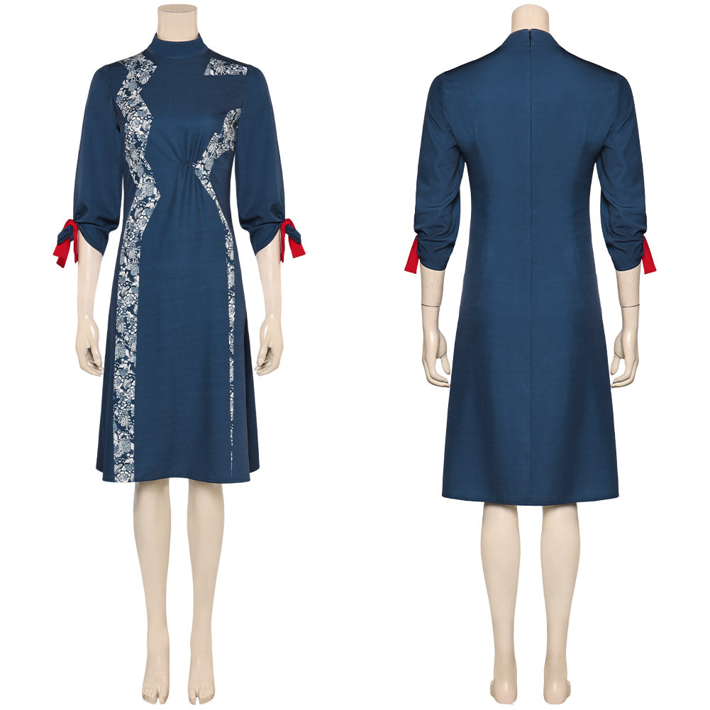 Film The Hunger Games(2023) Tigris Snow Robe Bleue Cosplay Costume