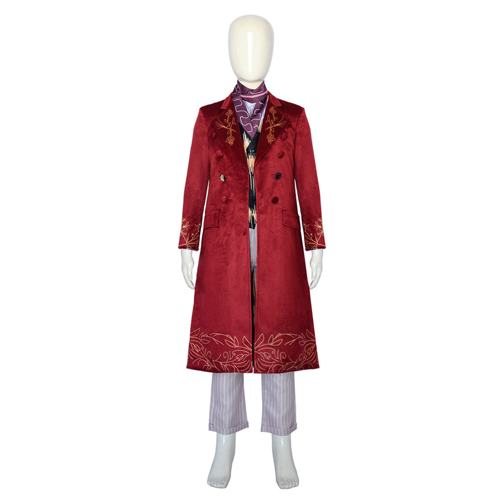 Film Wonka(2023) Wonka Enfant Uniforme Cosplay Costume