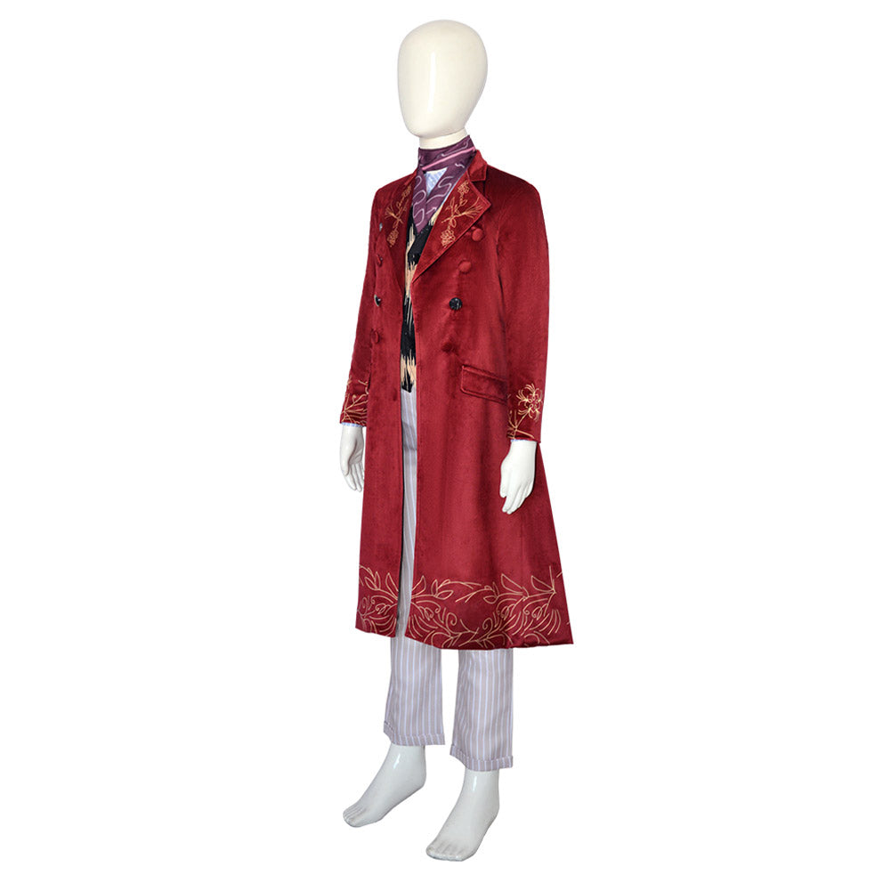Film Wonka(2023) Wonka Enfant Uniforme Cosplay Costume