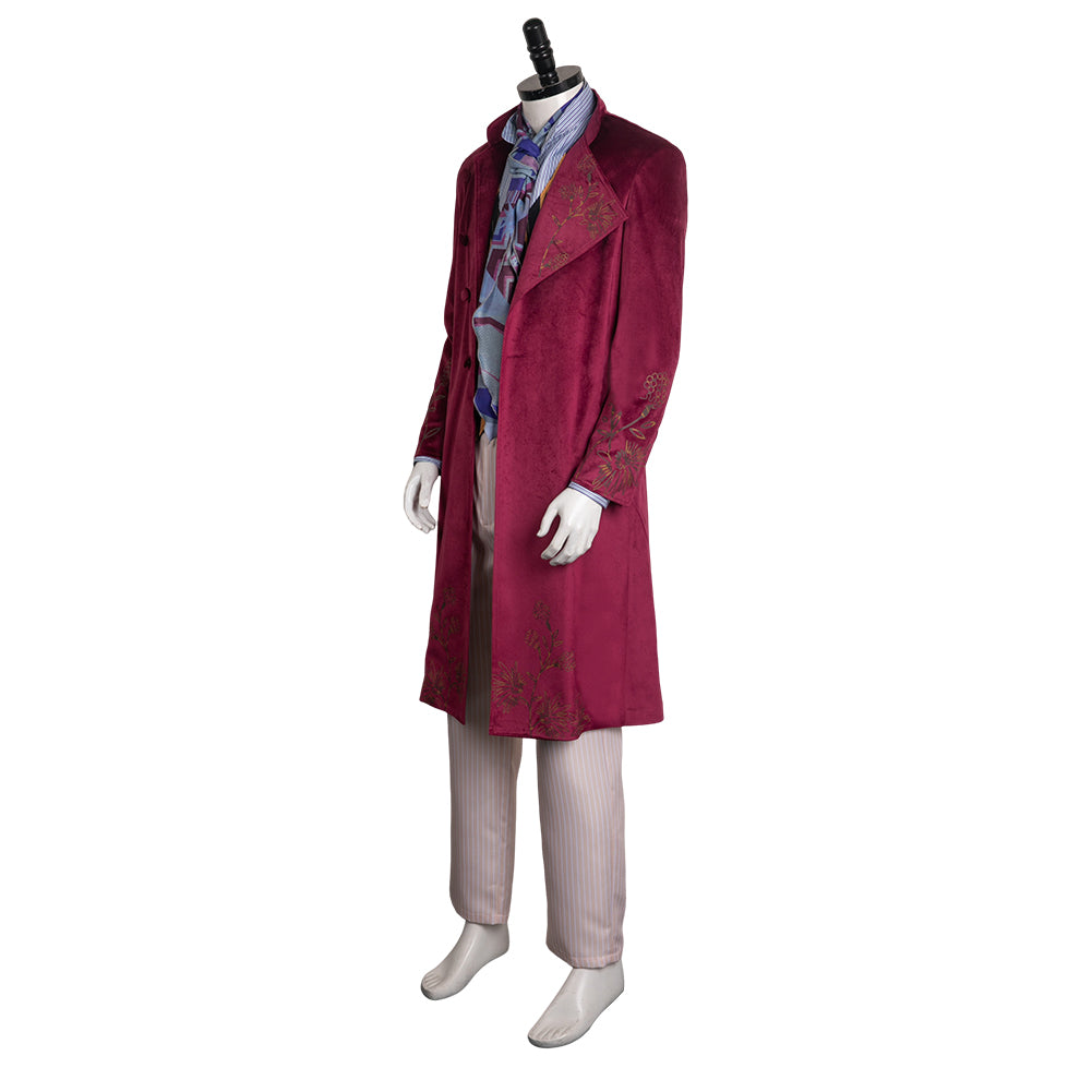 Film Wonka(2023) Wonka Uniforme Cosplay Costume
