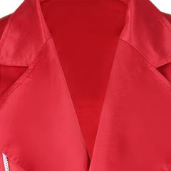 Freddie Mercury Queen Veste Rouge Cosplay Costume