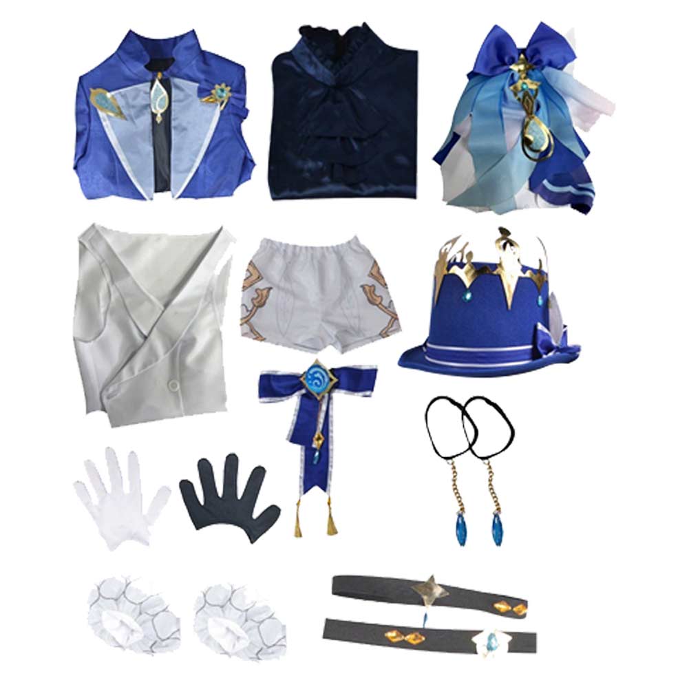 Genshin Impact Focalors Cosplay Costume Carnaval Ver.B